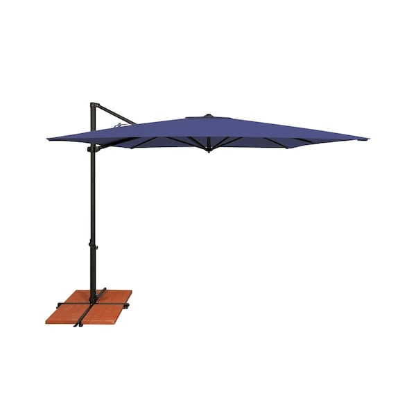 Westlake Pipe & Fittings Simply Shade Skye Cantilever Umbrella, Blue & Black SSAG5A-86SQ09-D2406 - main